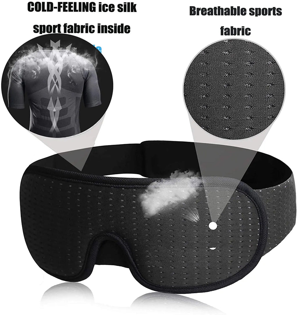 3D Mask for Sleep - Soft Padded
