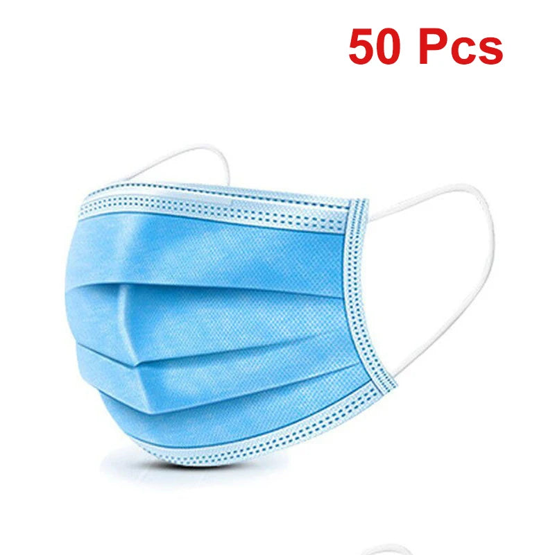 3-layer Face Masks - 50 count