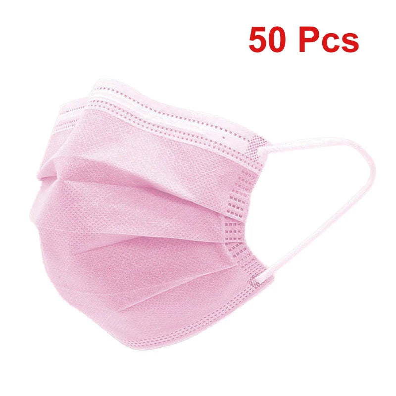 3-layer Face Masks - 50 count