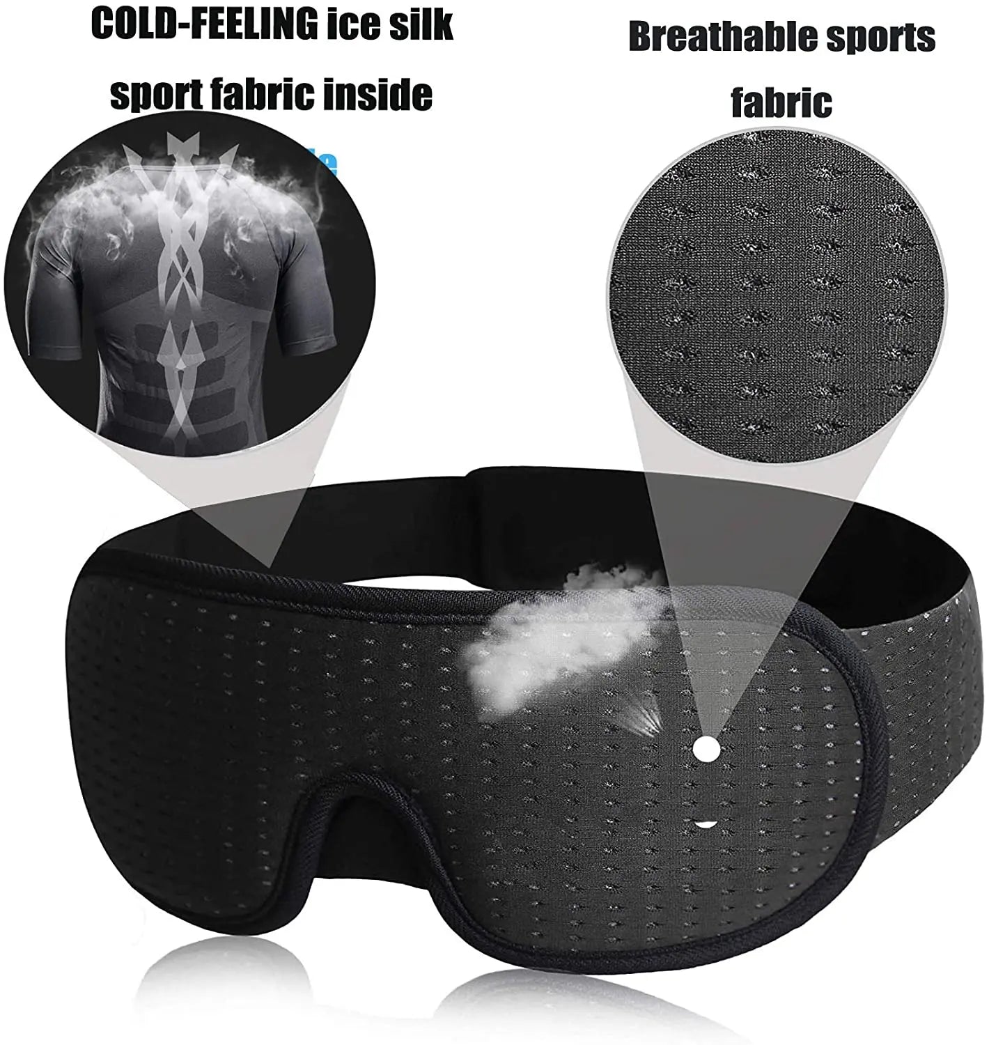 3D Mask for Sleep - Soft Padded