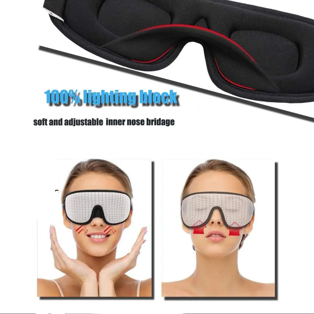 3D Mask for Sleep - Soft Padded