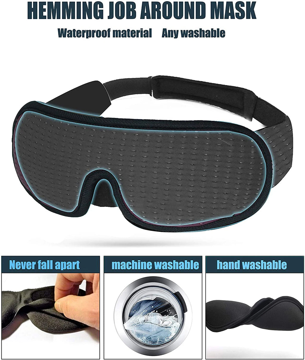 3D Mask for Sleep - Soft Padded