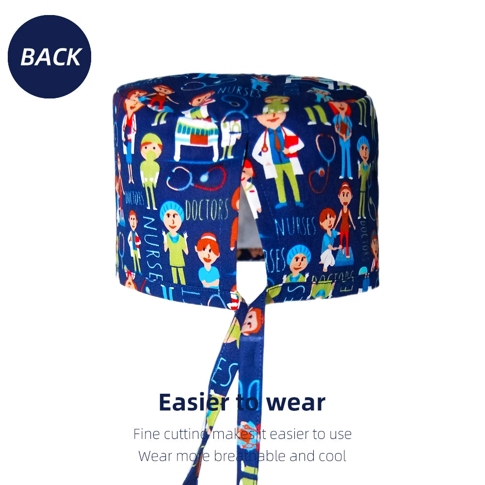 Solid Scrub Cap - Medical Nursing Hats