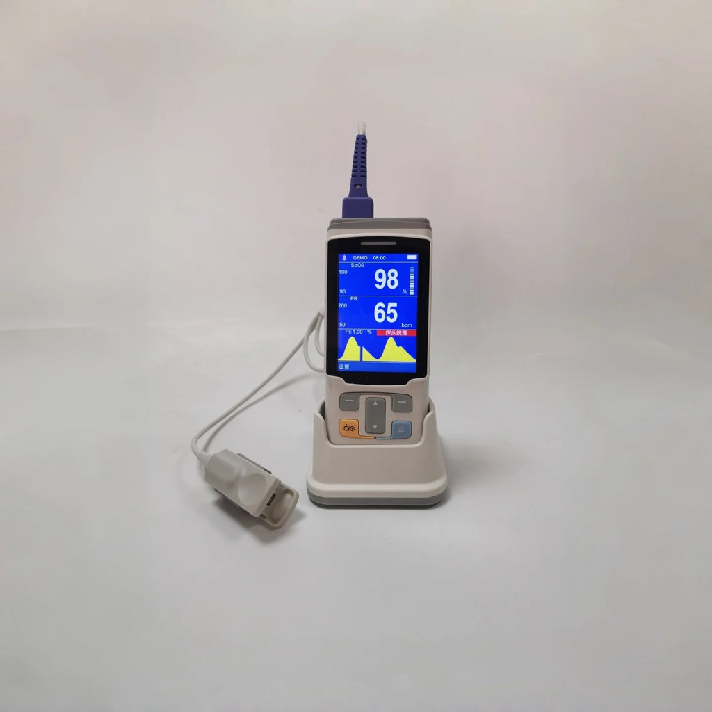 Portable blood oxygen saturation monitor