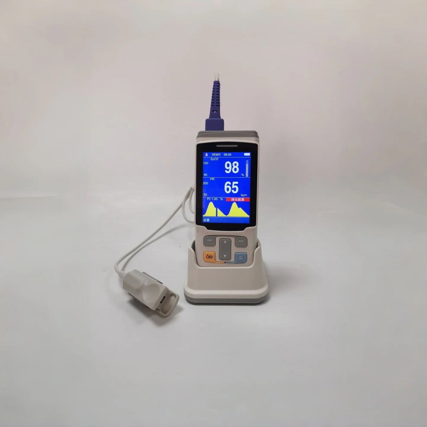 Portable blood oxygen saturation monitor
