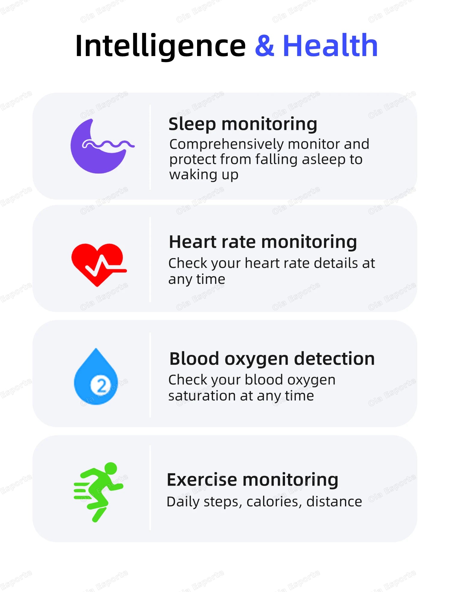 Blood Pressure - Sleep - Health Monitor Smart Ring