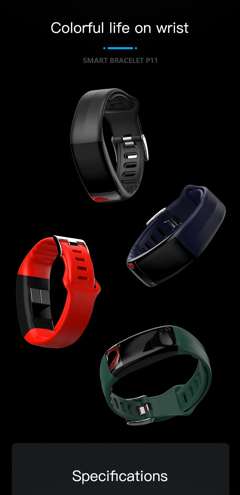 EKG PPG Spo2 Smart Bracelet Watch Medical Health ECC Fitness Tracker for Men Women Calorie Blood Pressure Smartwatch