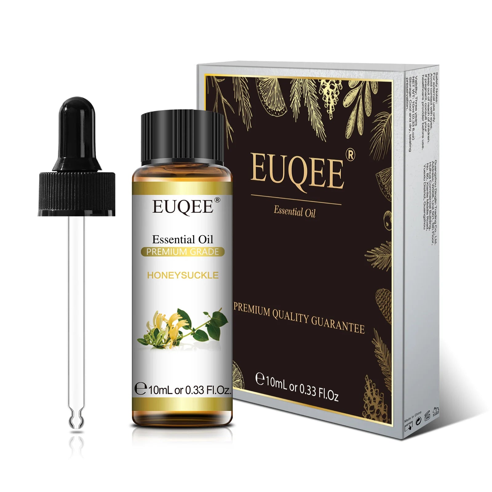 EUQEE 10ml Natural Plant Essential Oil with Dropper