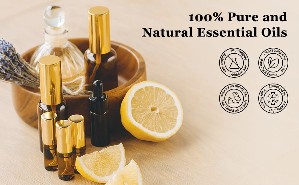 EUQEE 10ml Natural Plant Essential Oil with Dropper