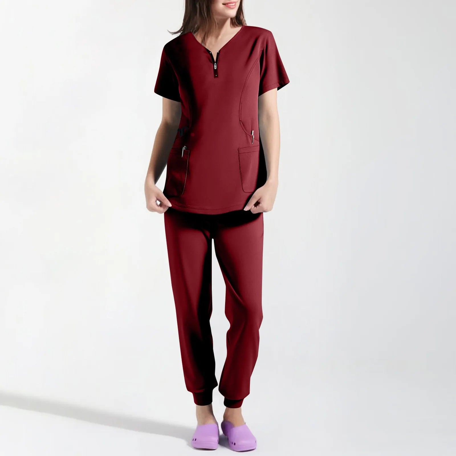 Scrubs Sets Medical Uniforms - Top + Jogger Pants