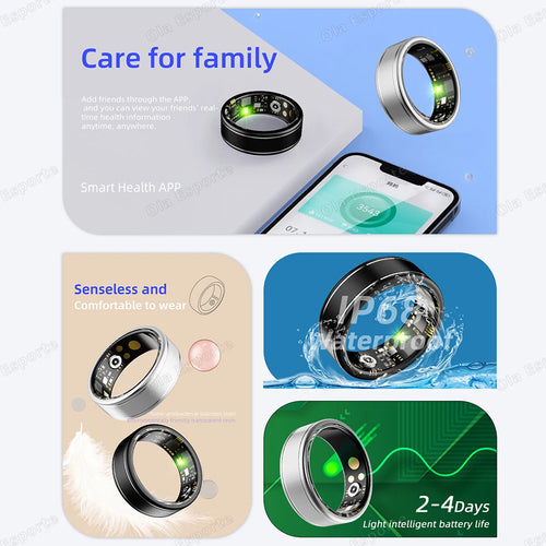 Blood Pressure - Sleep - Health Monitor Smart Ring
