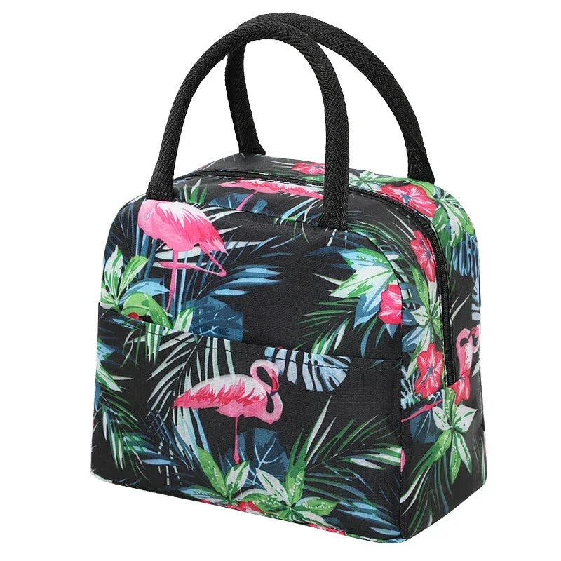 Cartoon Lunch Bags Insulated Lunch Box Storage Bag Picnic Food Storage Handbag Portable Icebag Large Capacity Student Bento Bag