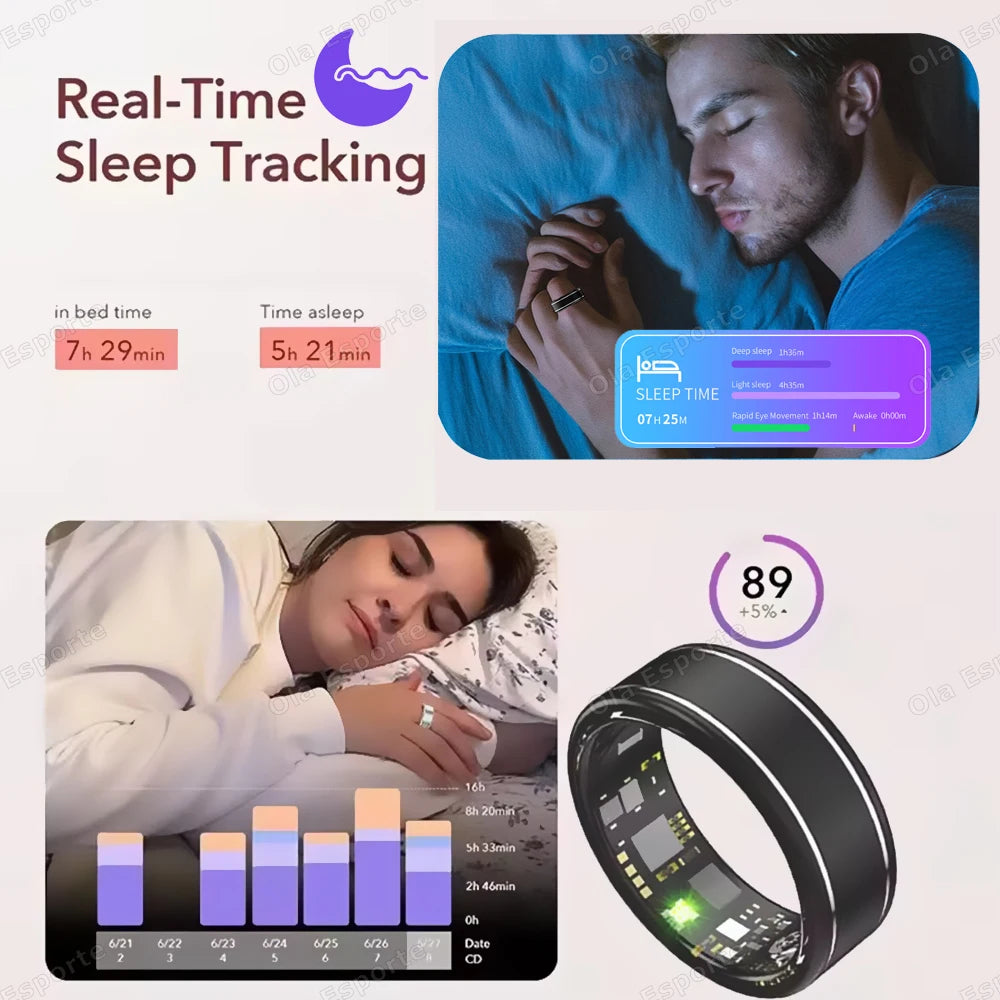 Blood Pressure - Sleep - Health Monitor Smart Ring