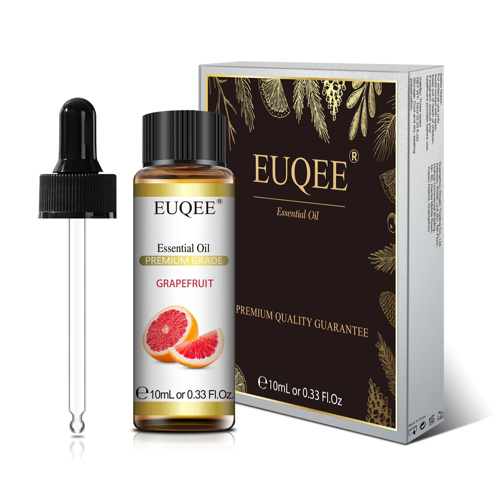 EUQEE 10ml Natural Plant Essential Oil with Dropper