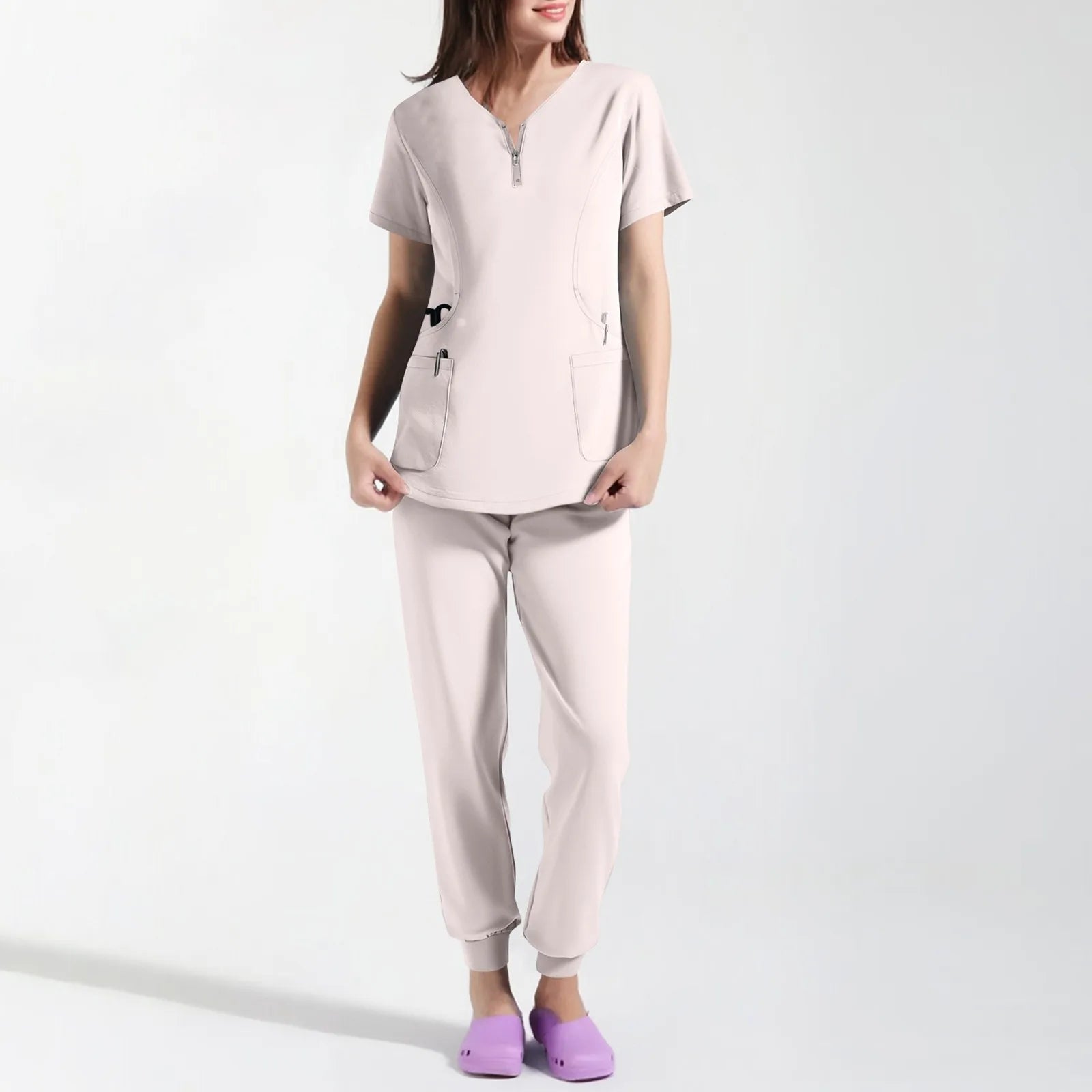 Scrubs Sets Medical Uniforms - Top + Jogger Pants