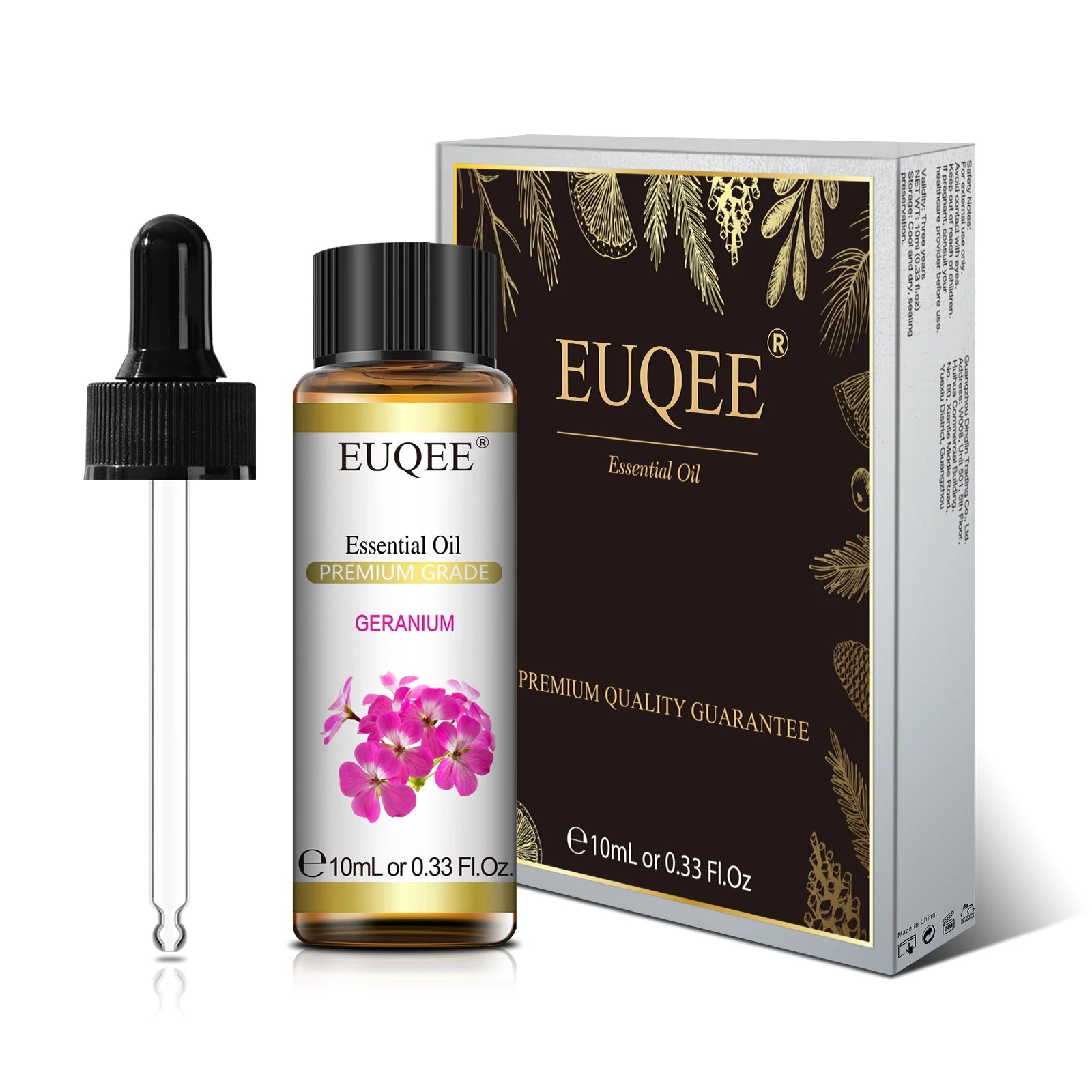 EUQEE 10ml Natural Plant Essential Oil with Dropper