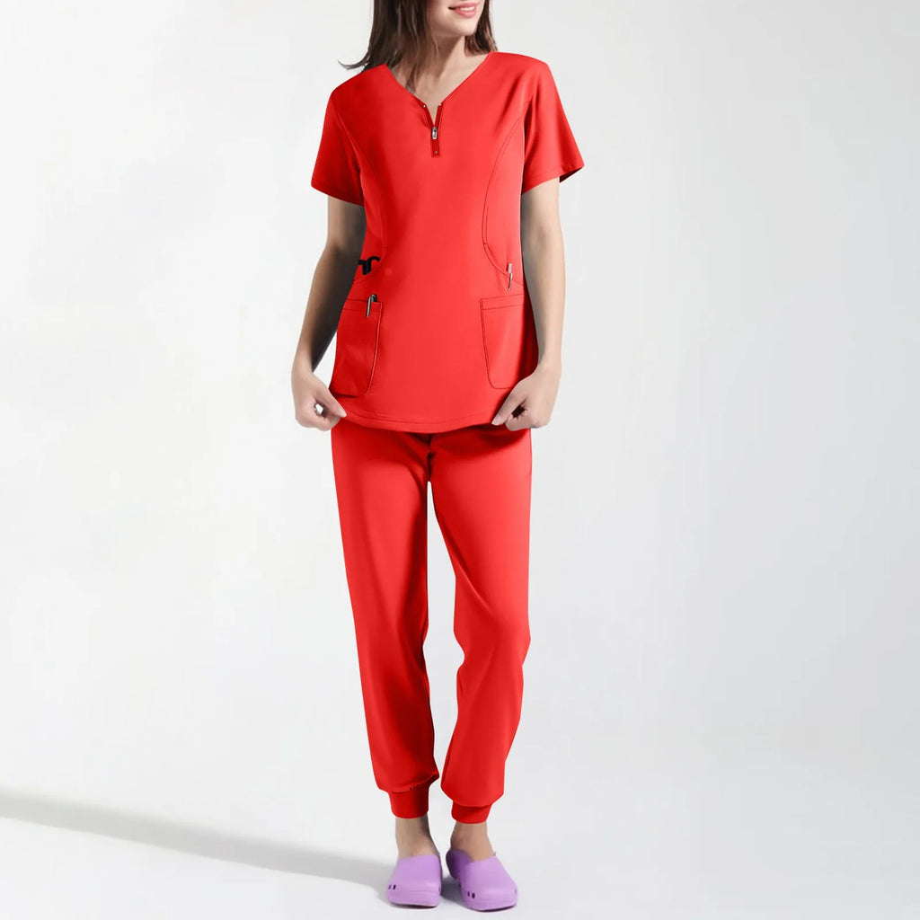 Scrubs Sets Medical Uniforms - Top + Jogger Pants