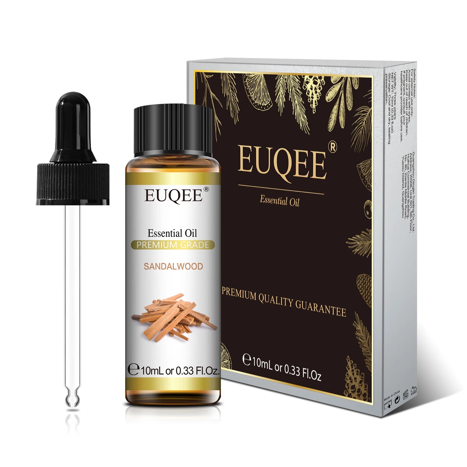 EUQEE 10ml Natural Plant Essential Oil with Dropper