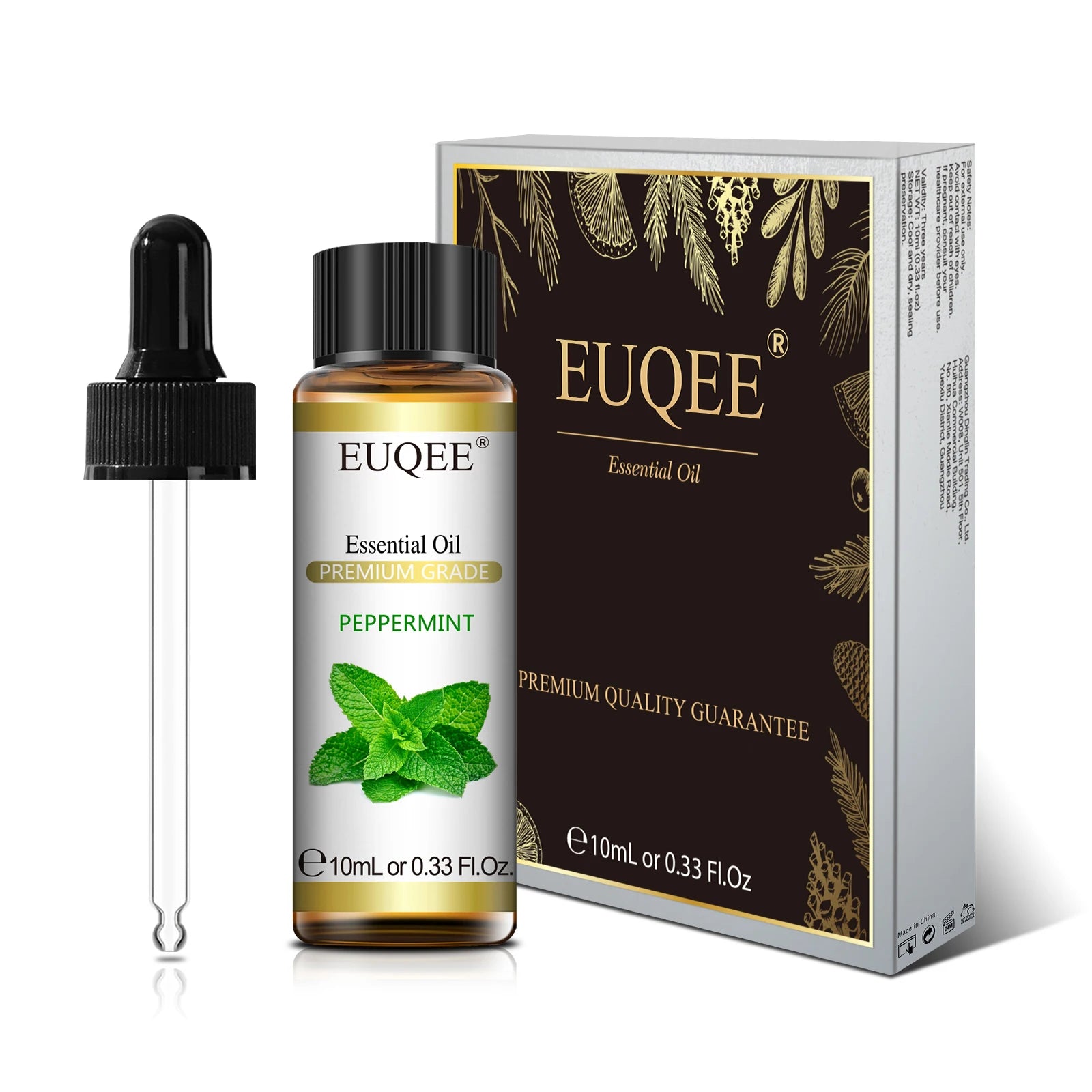 EUQEE 10ml Natural Plant Essential Oil with Dropper