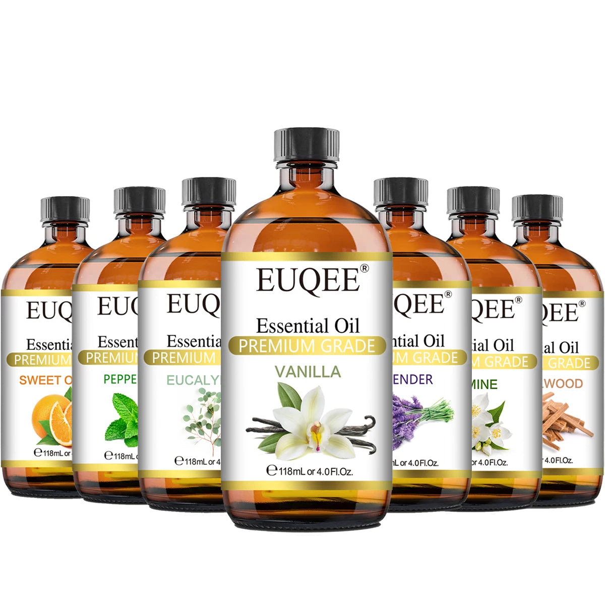 EUQEE 4 Fl Oz Essential Oils for Aromatherapy
