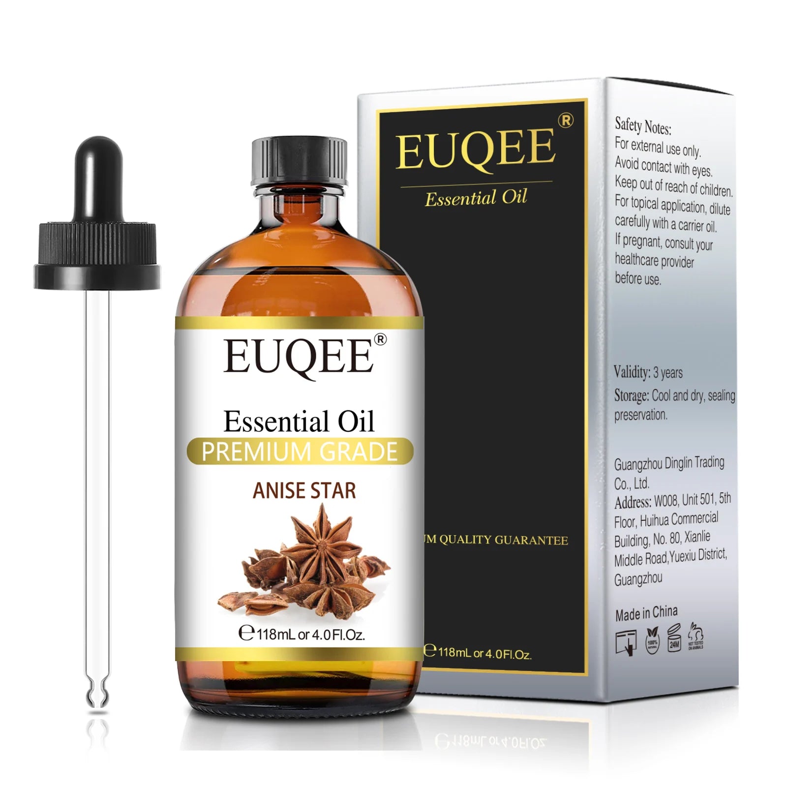 EUQEE 4 Fl Oz Essential Oils for Aromatherapy