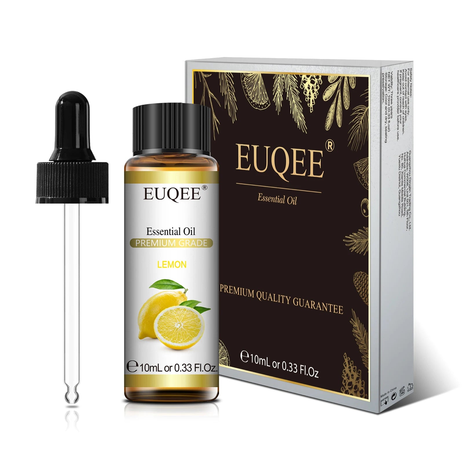 EUQEE 10ml Natural Plant Essential Oil with Dropper