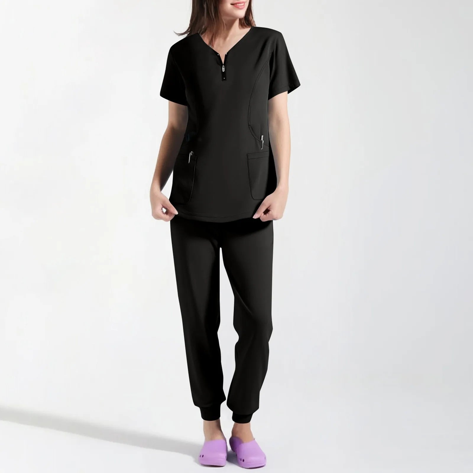 Scrubs Sets Medical Uniforms - Top + Jogger Pants