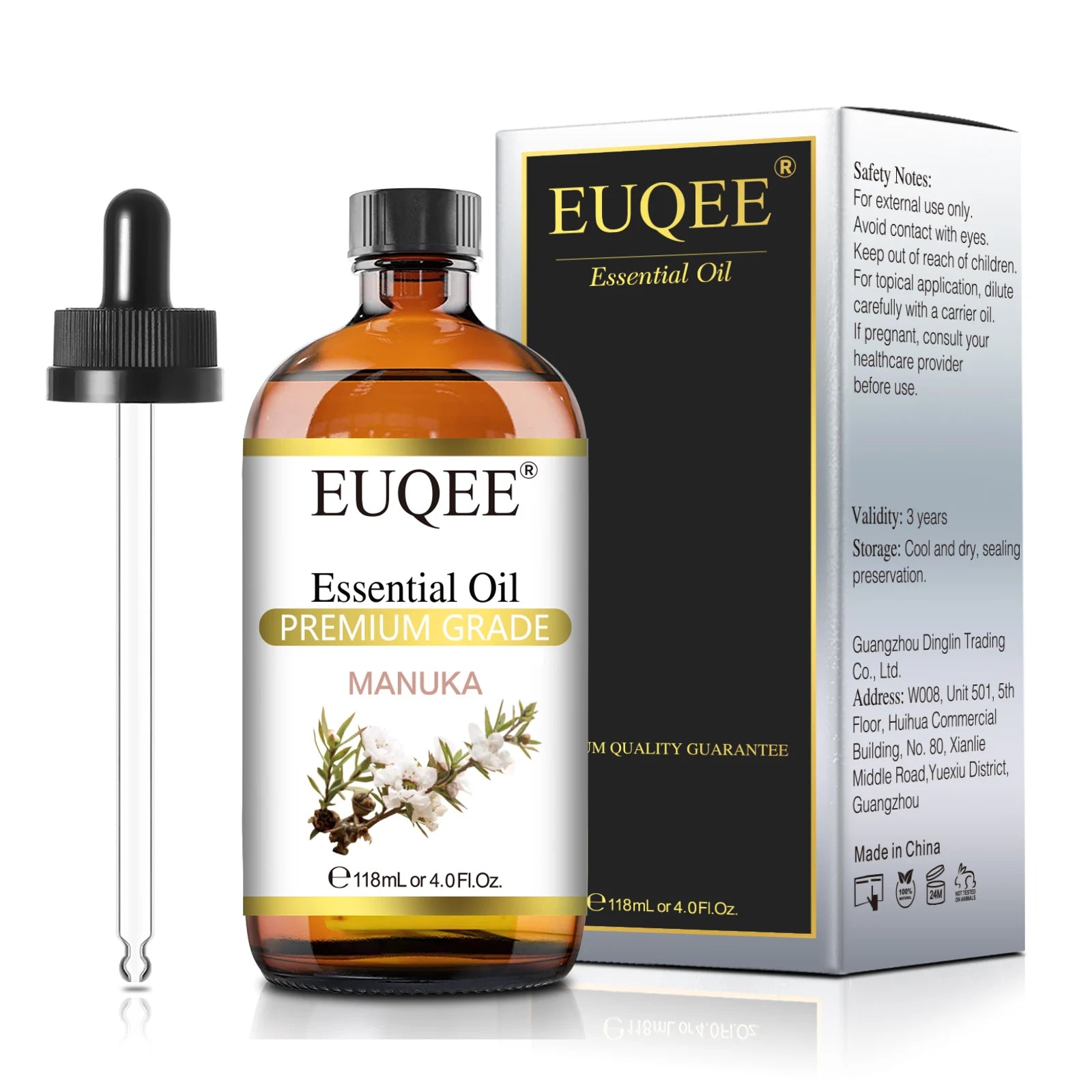 EUQEE 4 Fl Oz Essential Oils for Aromatherapy