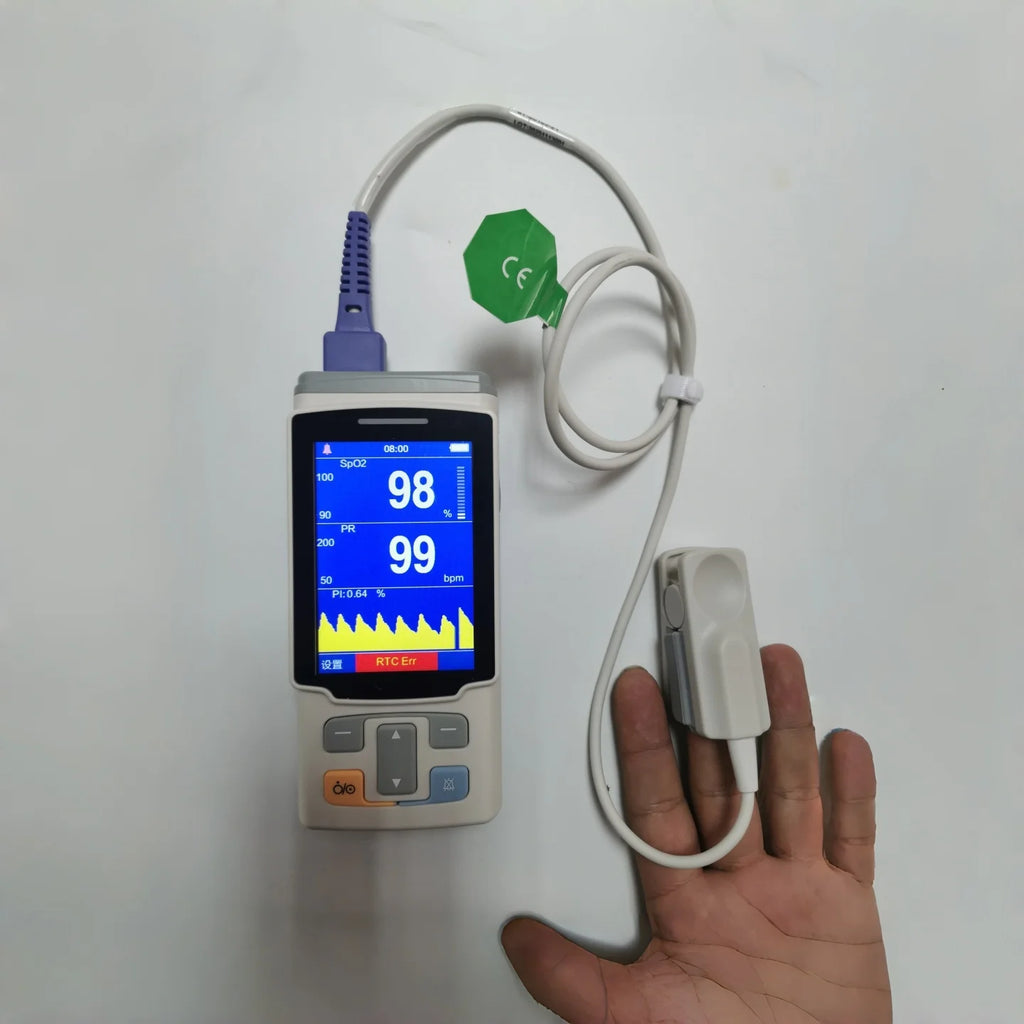 Portable blood oxygen saturation monitor