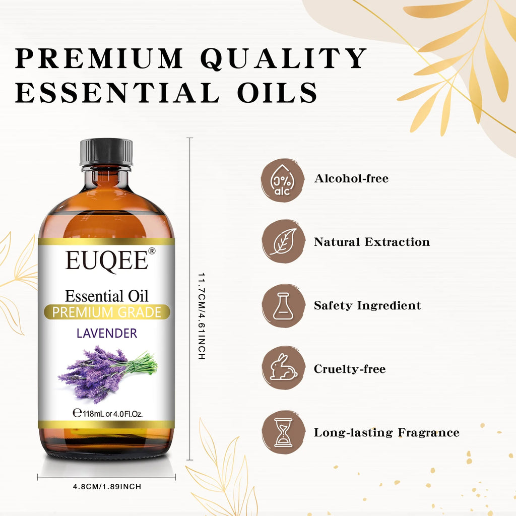 EUQEE 4 Fl Oz Essential Oils for Aromatherapy