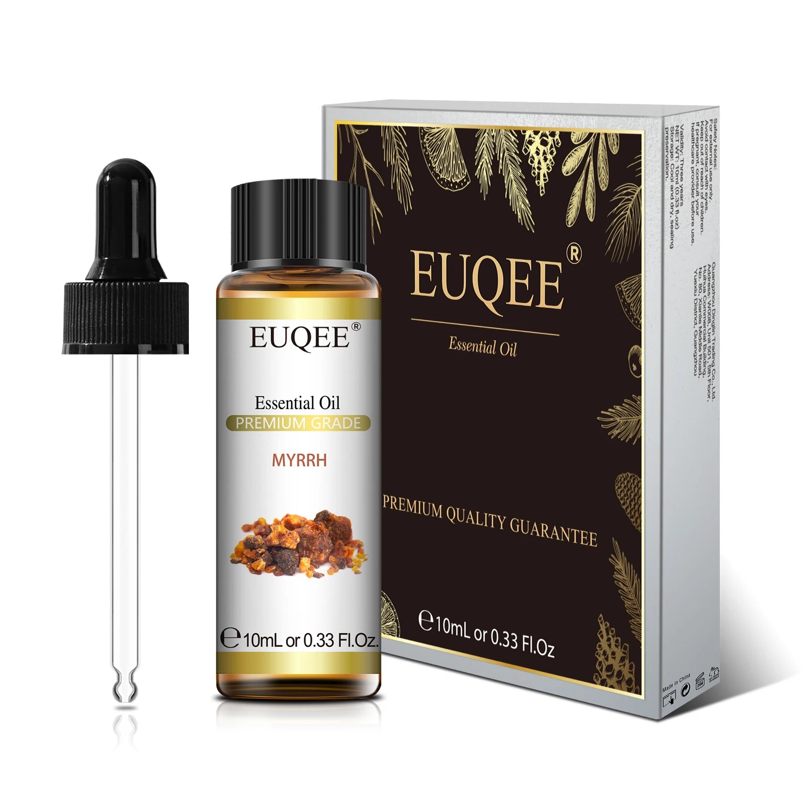 EUQEE 10ml Natural Plant Essential Oil with Dropper