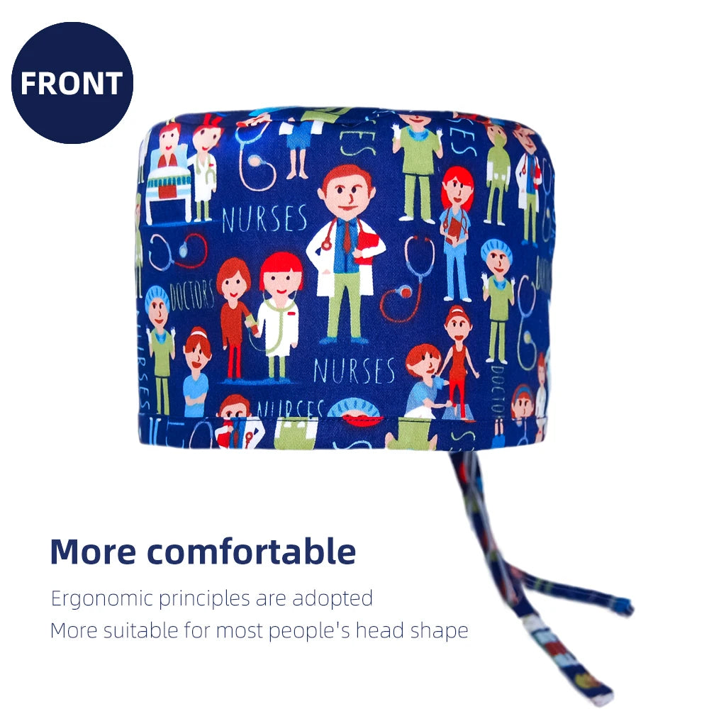 Solid Scrub Cap - Medical Nursing Hats