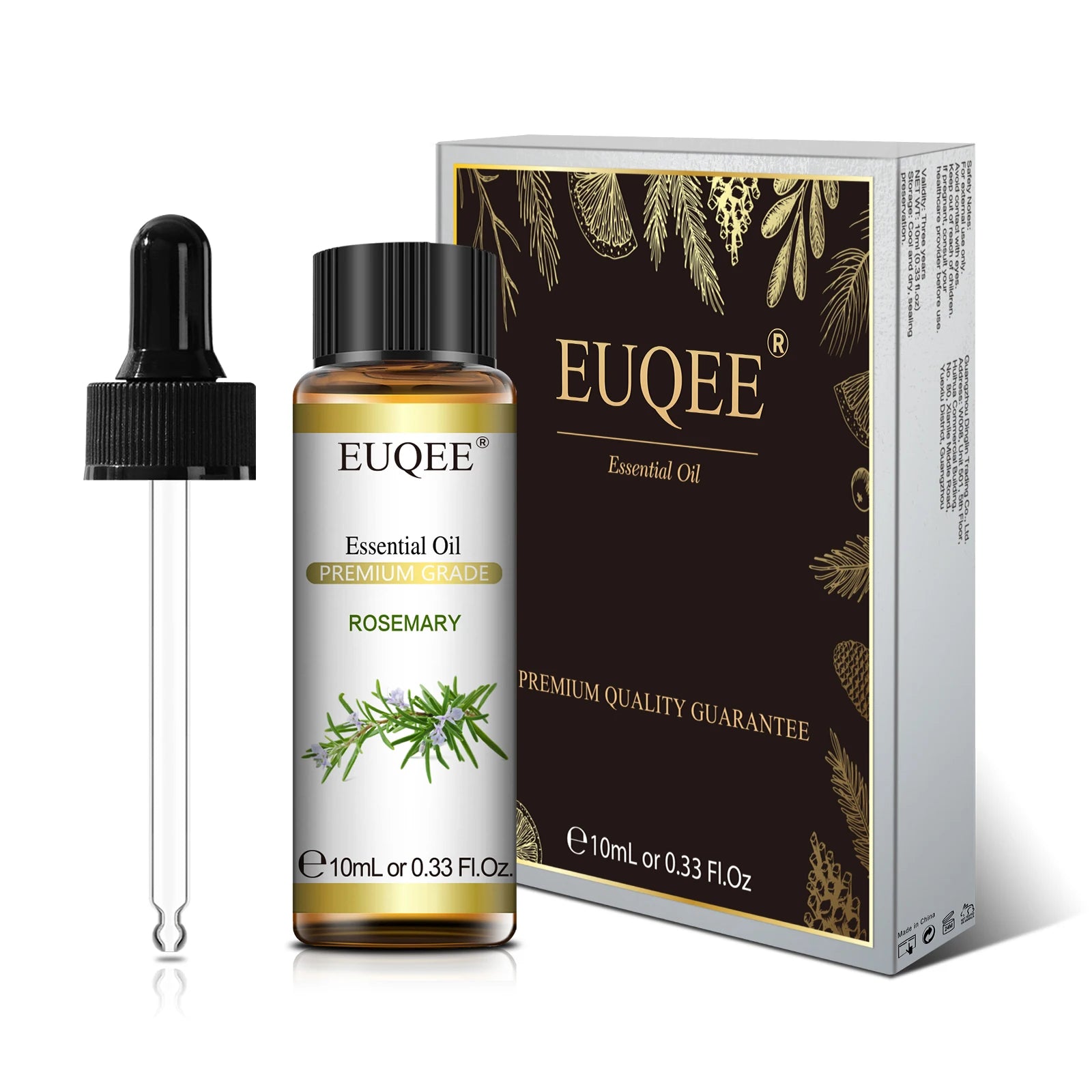 EUQEE 10ml Natural Plant Essential Oil with Dropper