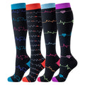 Compression Socks for Men/Women - 4 Pairs