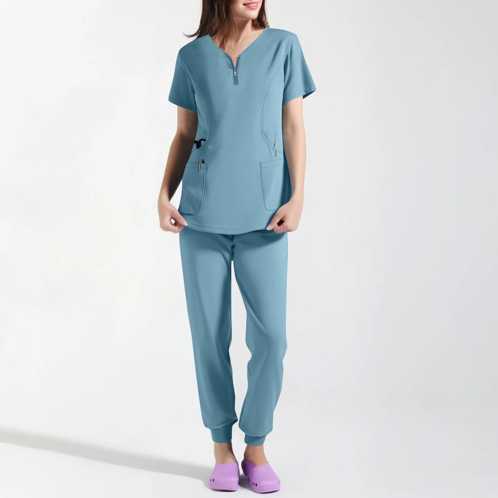 Scrubs Sets Medical Uniforms - Top + Jogger Pants