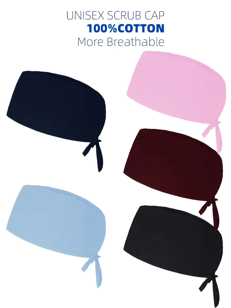 Solid Scrub Cap - Medical Nursing Hats