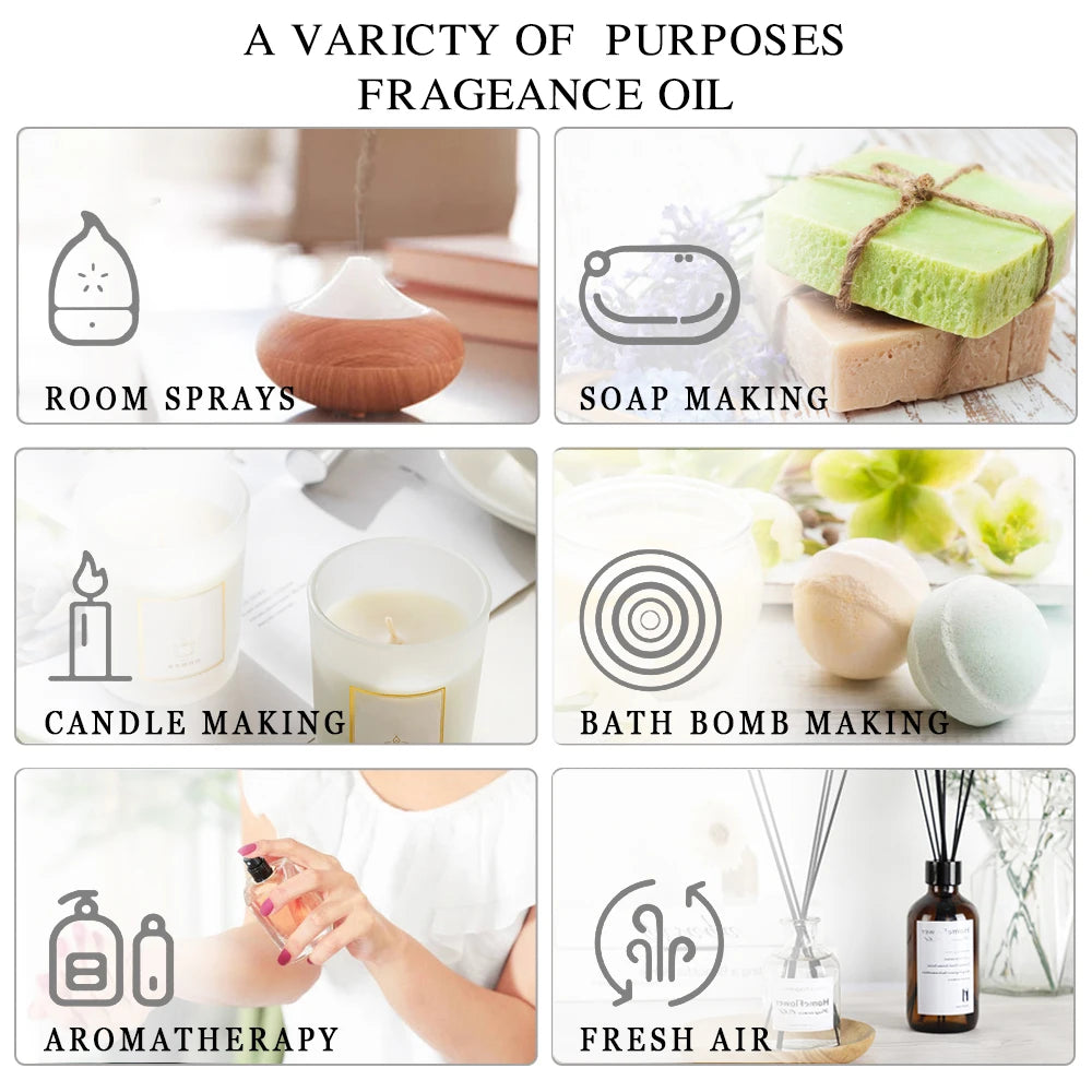 EUQEE 4 Fl Oz Essential Oils for Aromatherapy