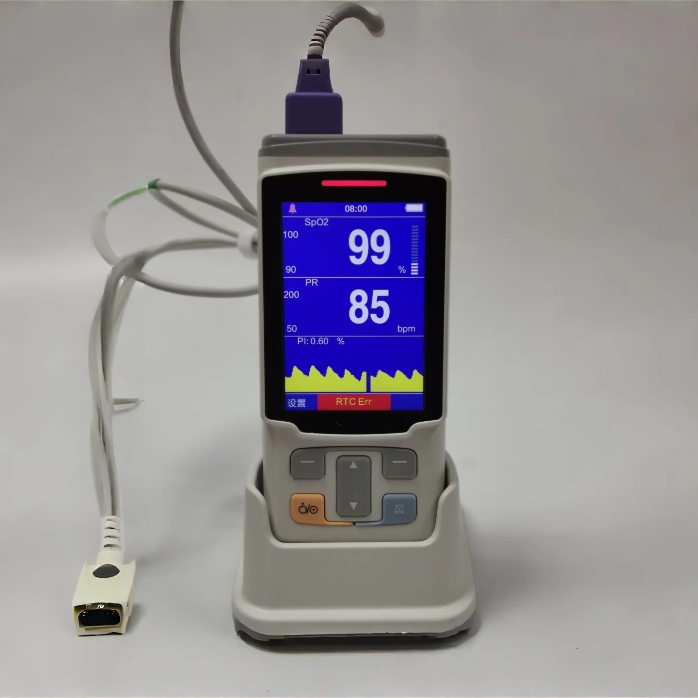 Portable blood oxygen saturation monitor