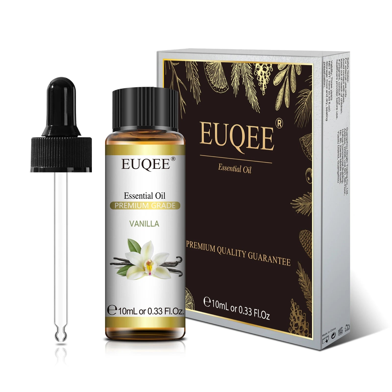 EUQEE 10ml Natural Plant Essential Oil with Dropper