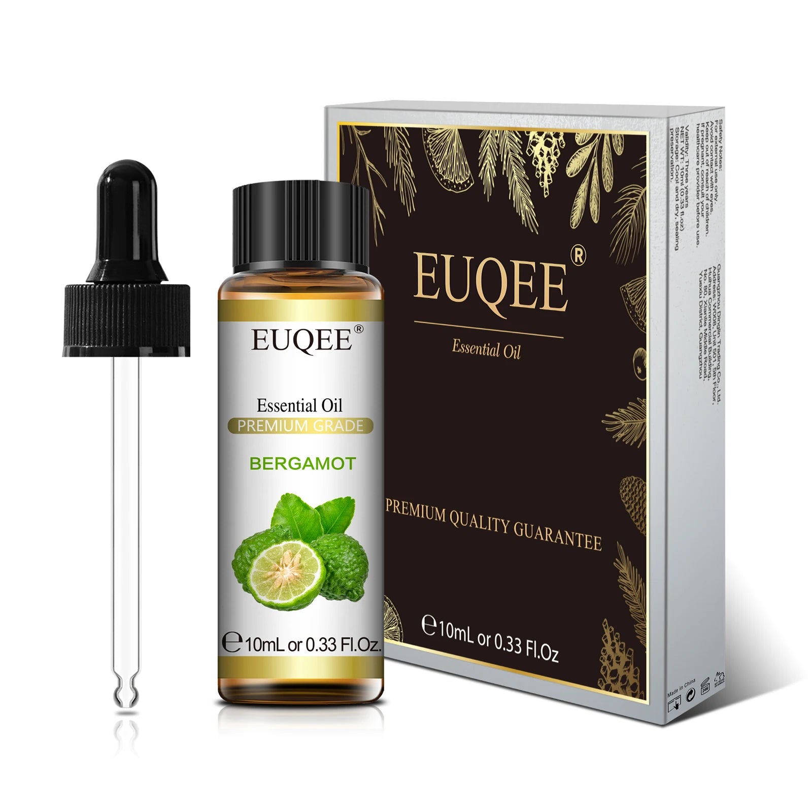 EUQEE 10ml Natural Plant Essential Oil with Dropper