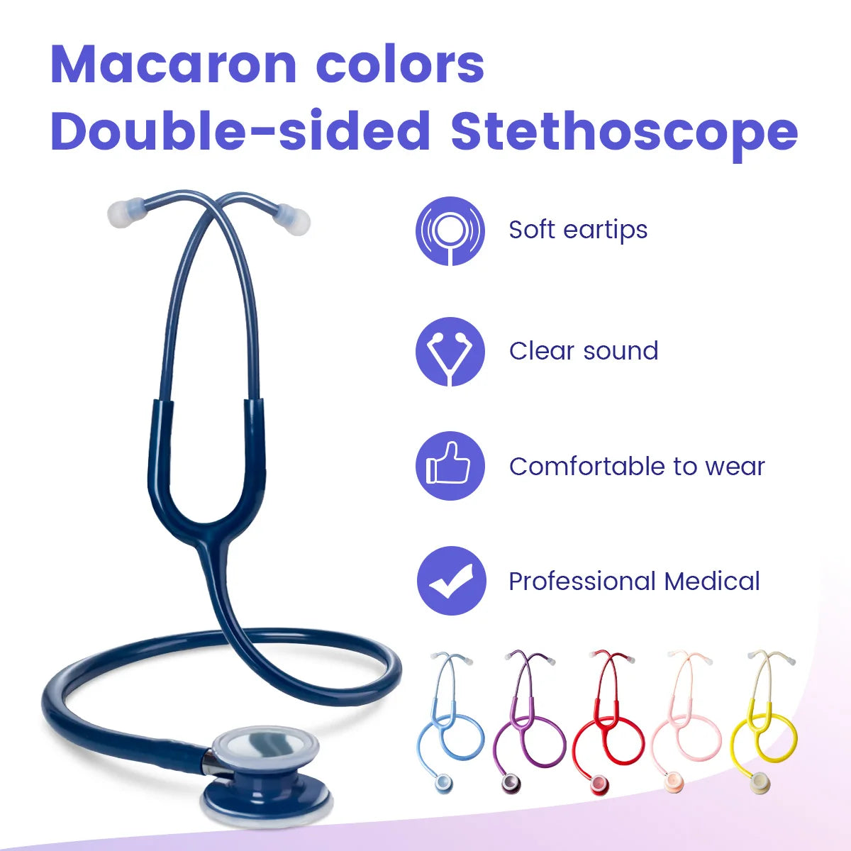 Professional Cardiology Double Head Stethoscope
