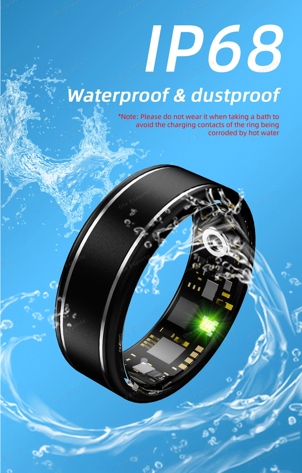 Blood Pressure - Sleep - Health Monitor Smart Ring