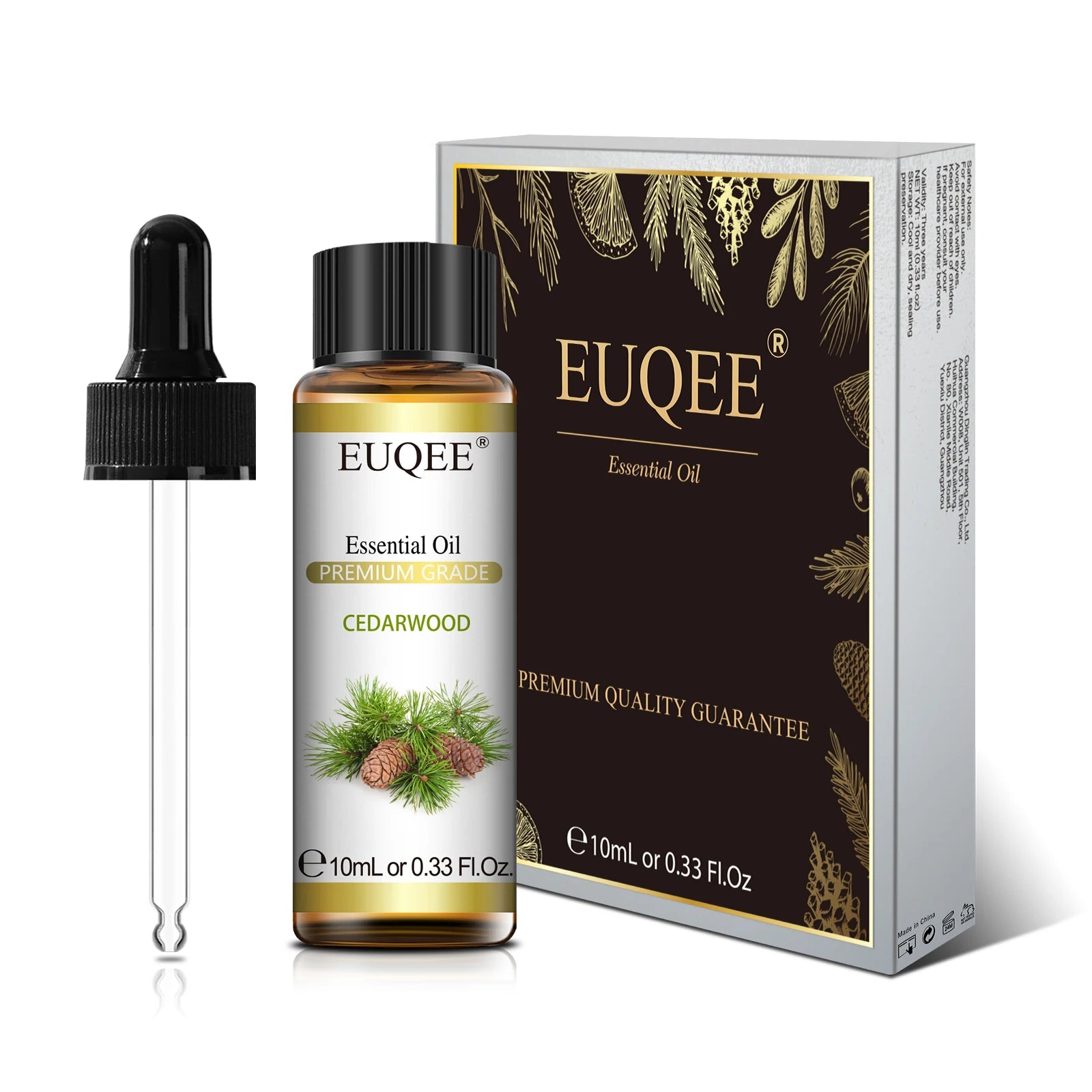 EUQEE 10ml Natural Plant Essential Oil with Dropper