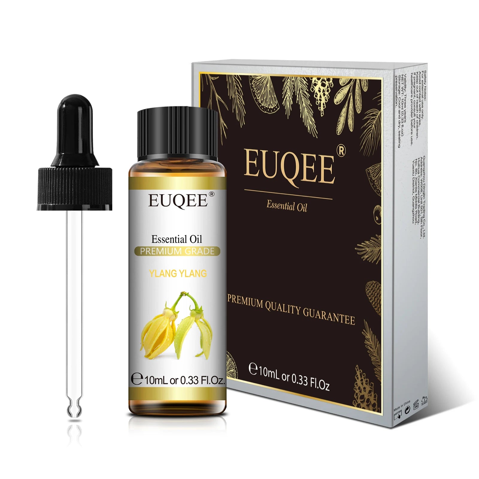 EUQEE 10ml Natural Plant Essential Oil with Dropper