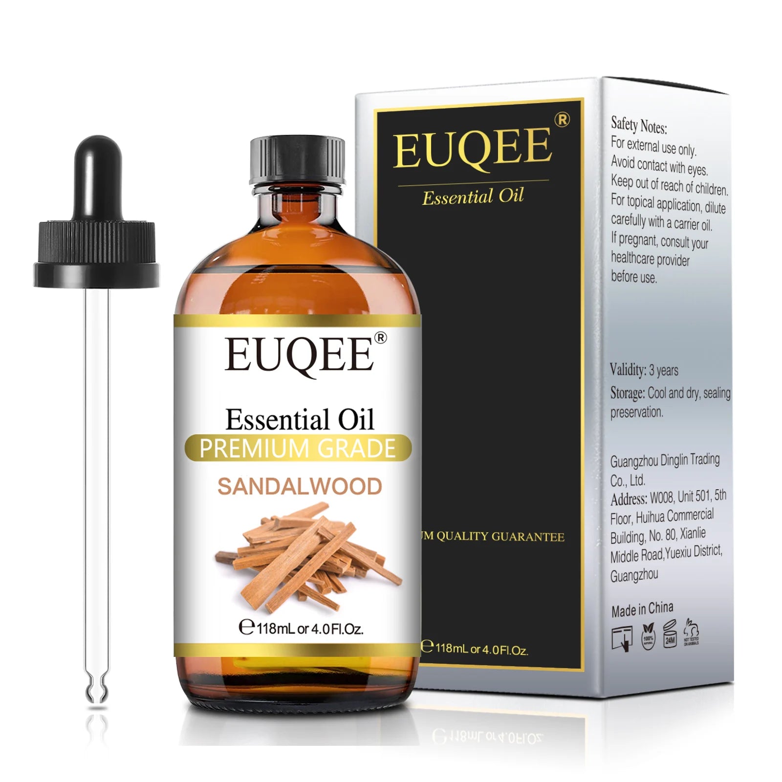 EUQEE 4 Fl Oz Essential Oils for Aromatherapy