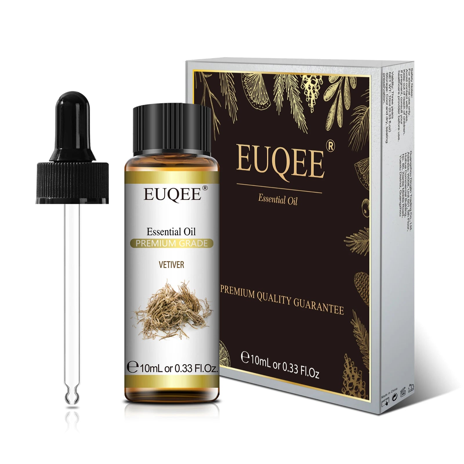 EUQEE 10ml Natural Plant Essential Oil with Dropper