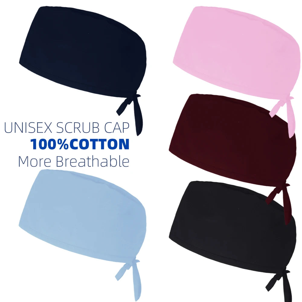 Solid Scrub Cap - Medical Nursing Hats