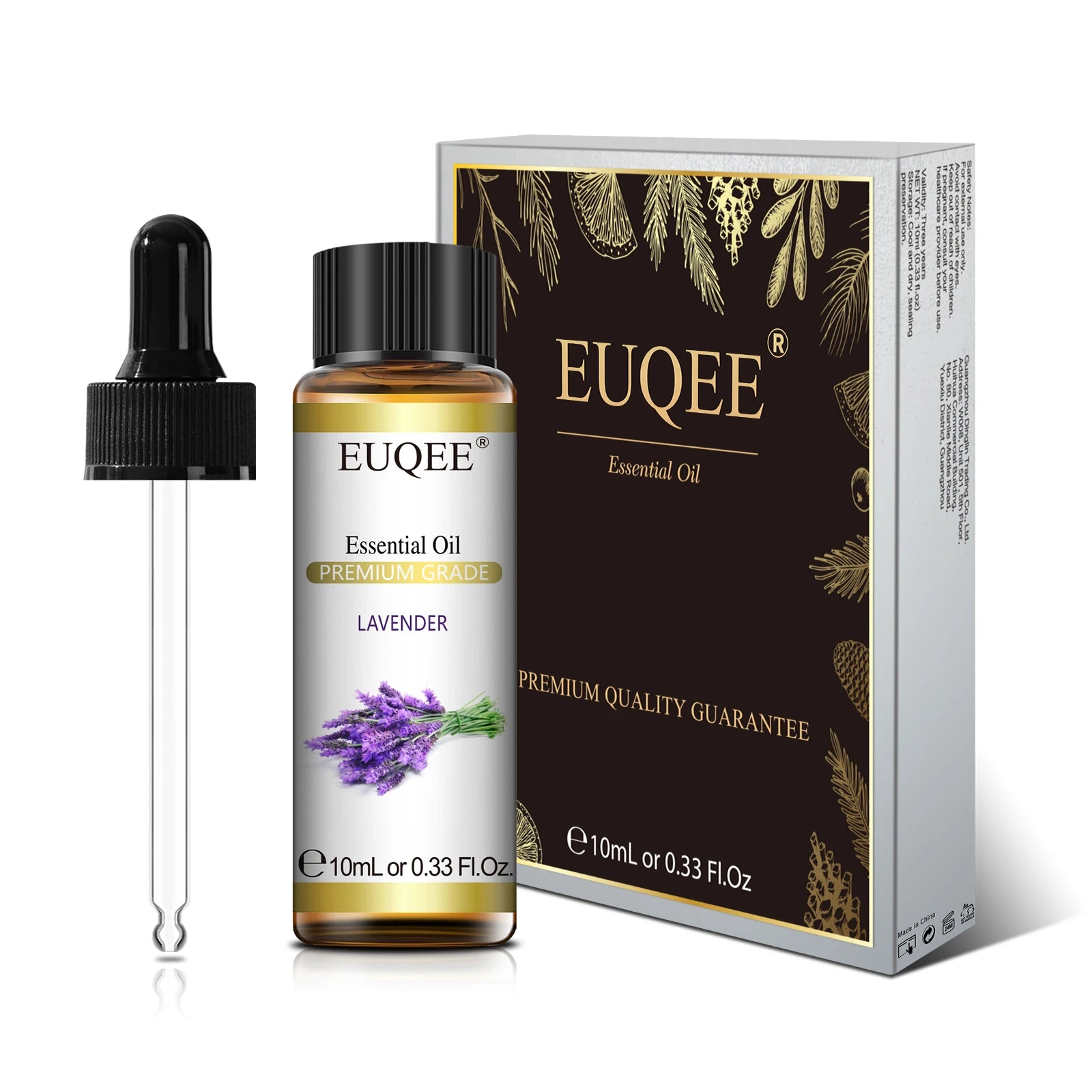 EUQEE 10ml Natural Plant Essential Oil with Dropper