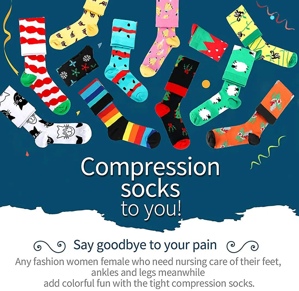 Compression Socks for Men/Women - 4 Pairs