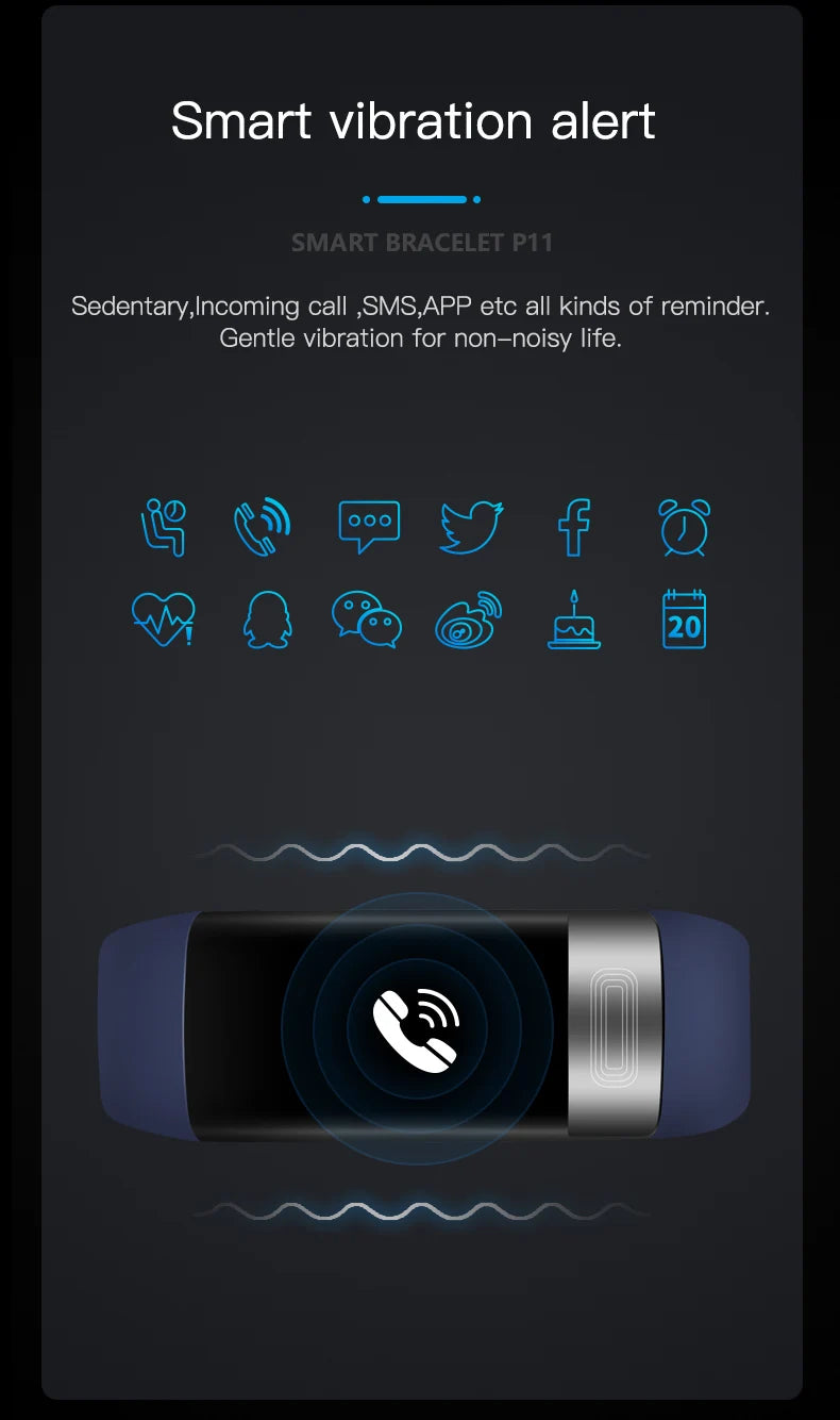 EKG PPG Spo2 Smart Bracelet Watch Medical Health ECC Fitness Tracker for Men Women Calorie Blood Pressure Smartwatch